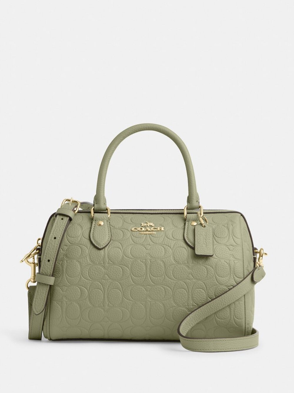 Coach Outlet Rowan Satchel Bag In Signature Leather